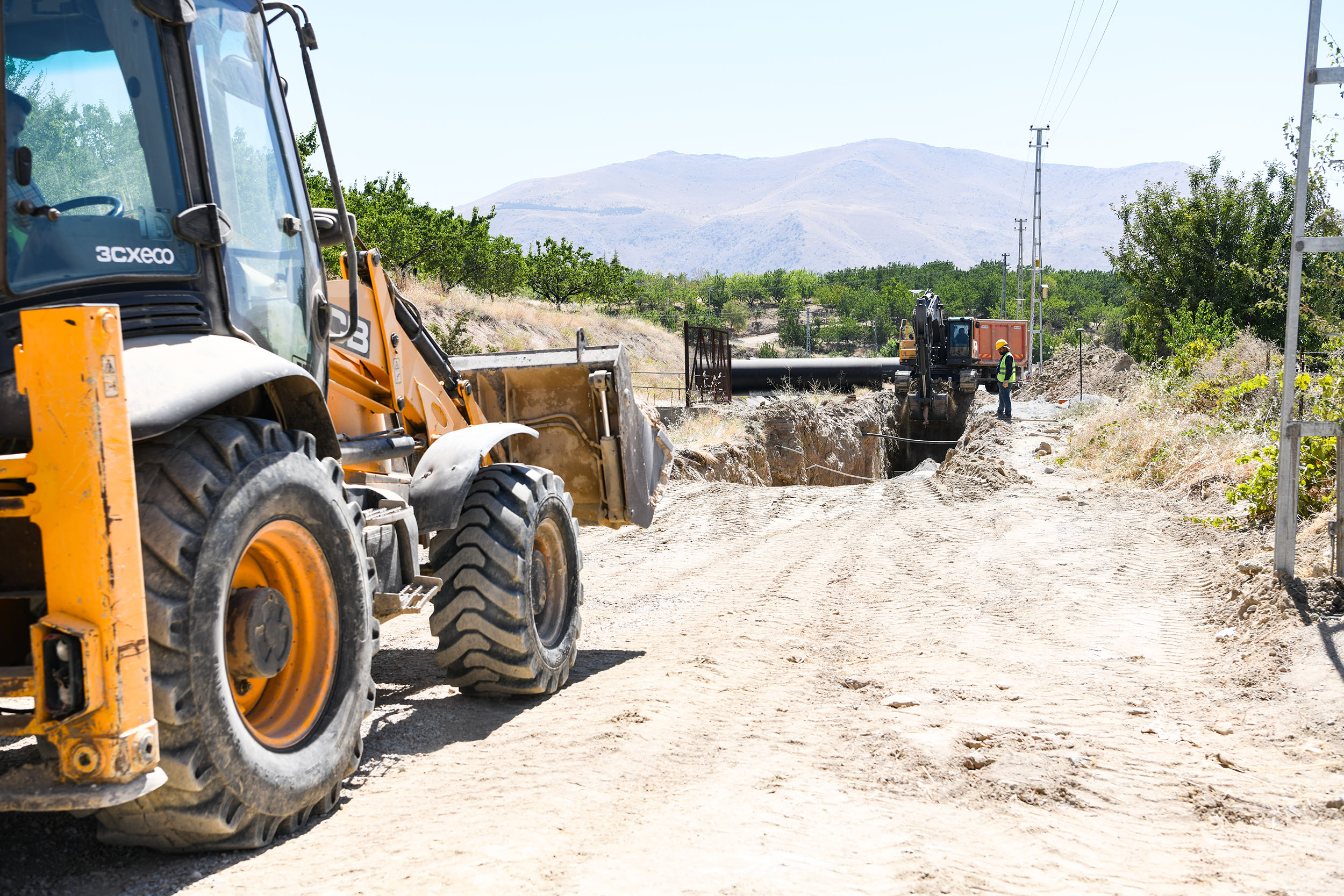 40 Km'lik Ana İsale Hattı Çalışmaları Başladı