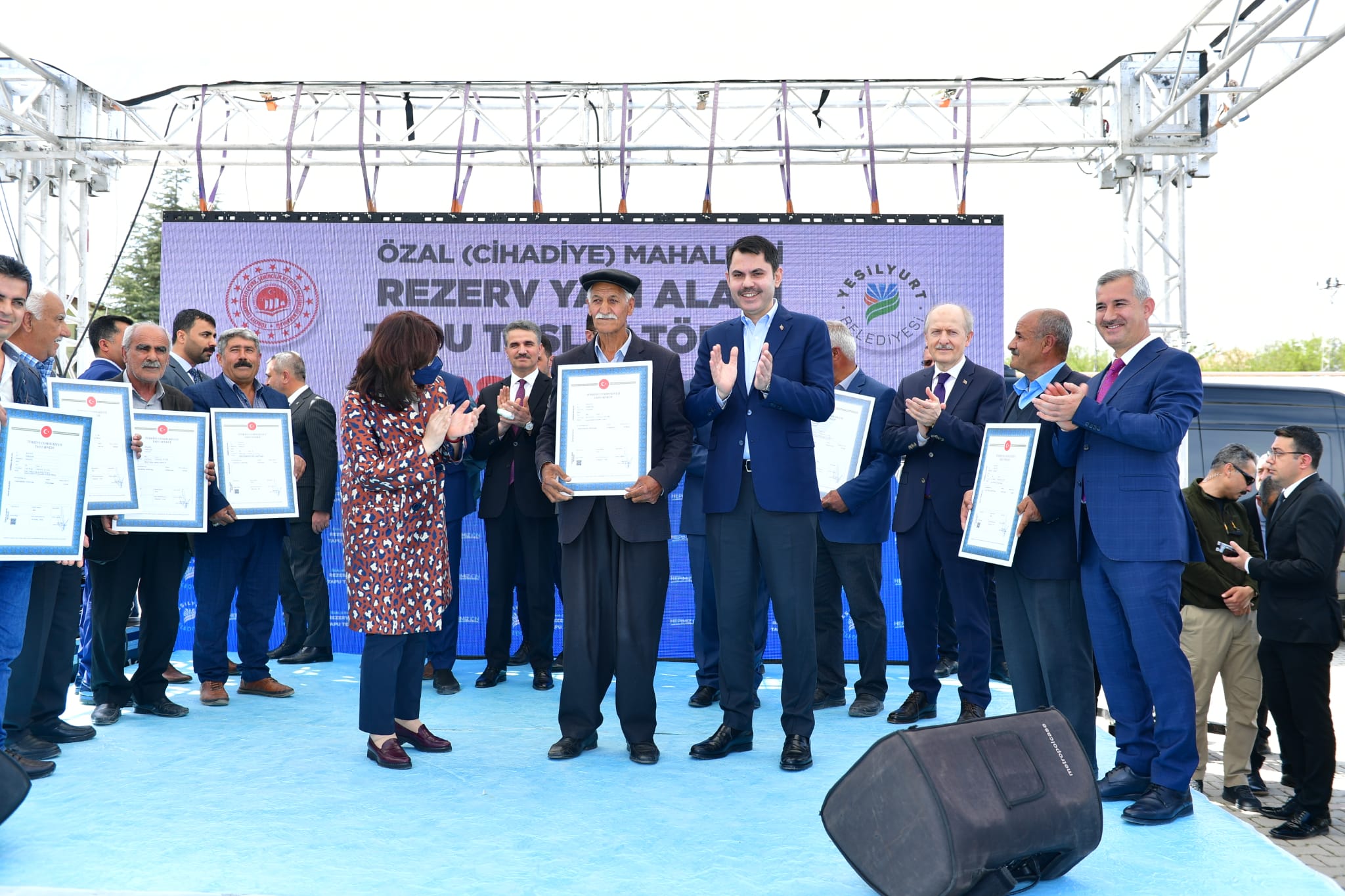 Bakan Kurum Rezerv Alanı Tapu Teslim Törenine Katıldı