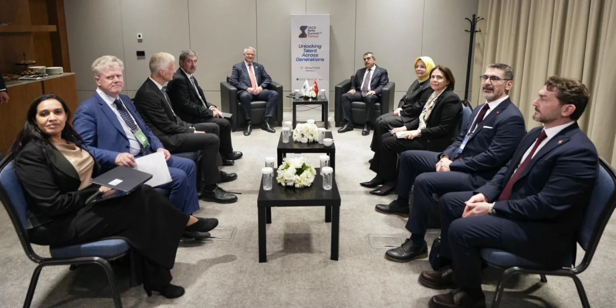 Bakan Tekin, OECD Genel Sekreteri Cormann İle Bir Araya Geldi