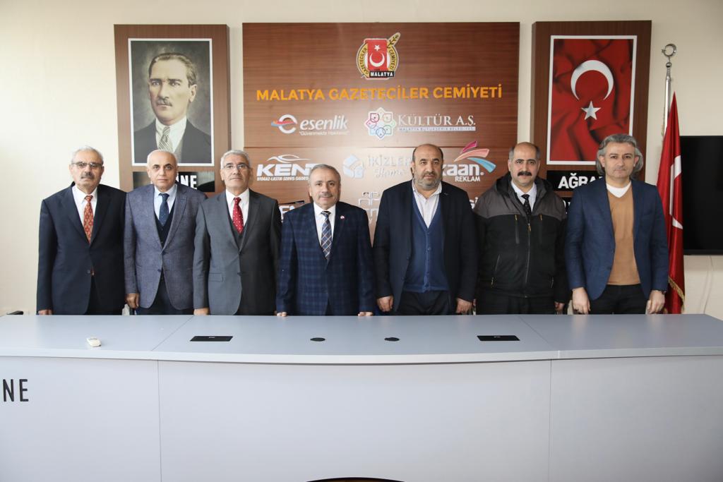 Başkan Güder'den Malatya Gazeteciler Cemiyetinden Ziyaret