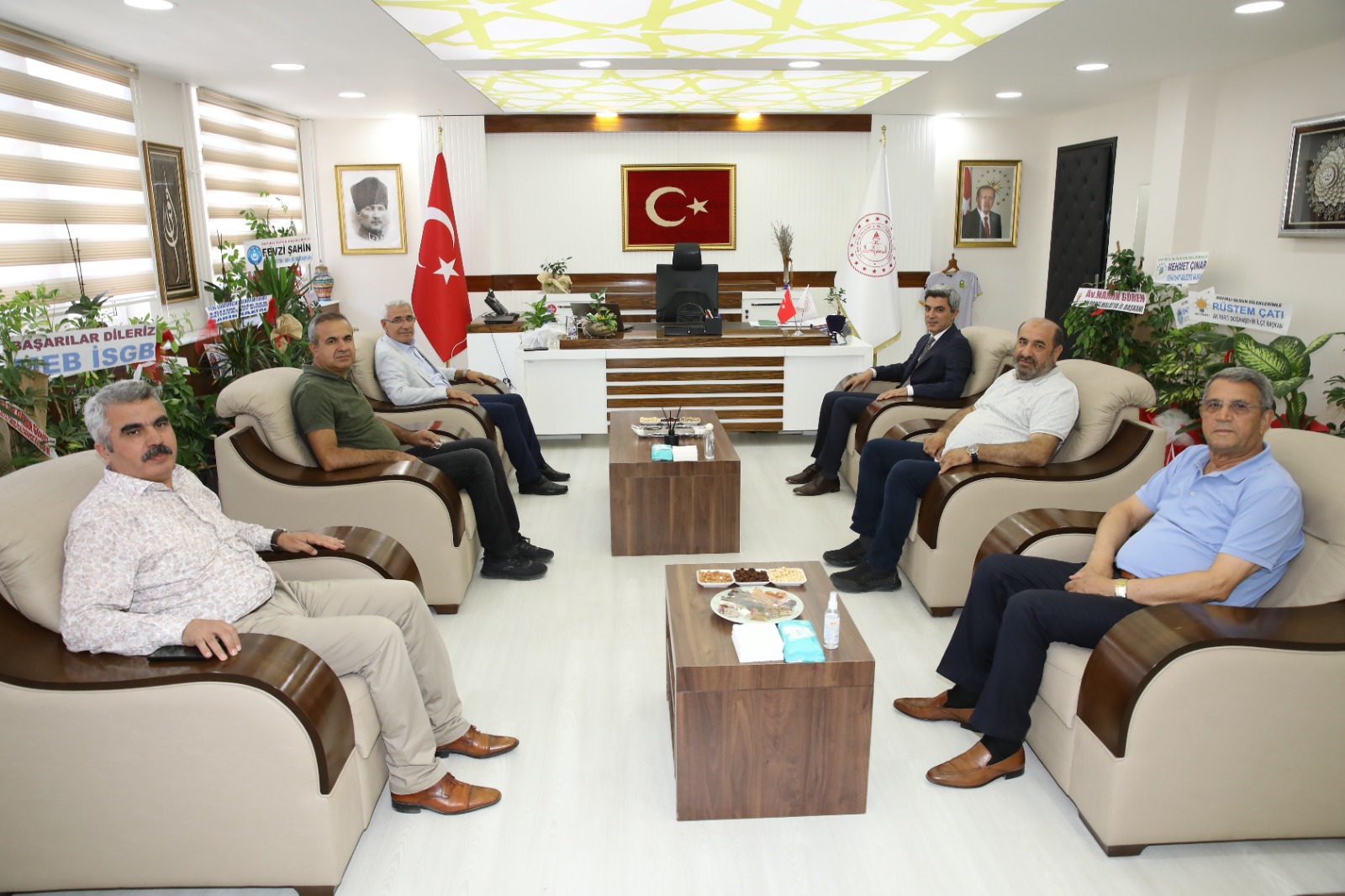 Başkan Güder'den MEB Müdürü Bakır'a Hayırlı Olsun Ziyareti