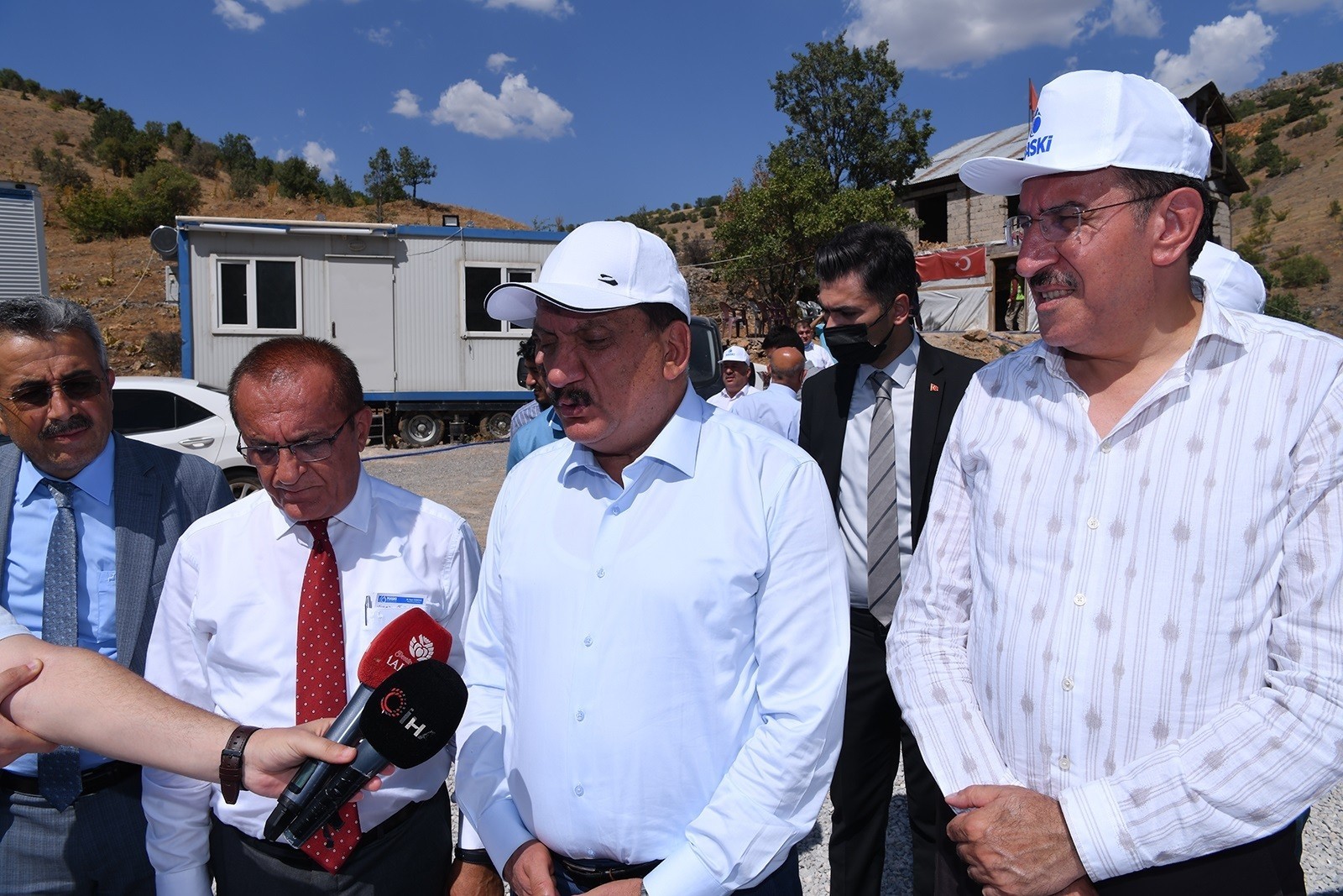 Başkan Gürkan, Arapgir atık su tesis inşaatında incelemelerde bulundu