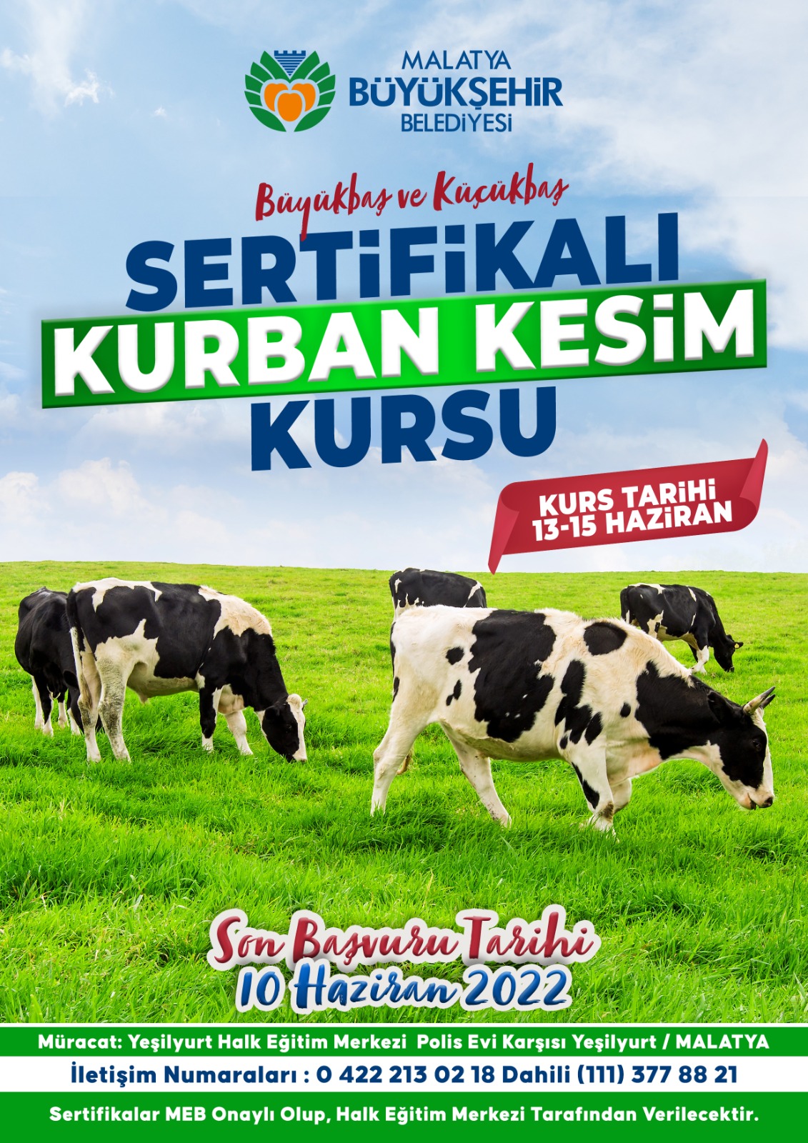 Büyükşehir Belediyesi Sertifikalı Kurban Kesim Kursu Düzenliyor