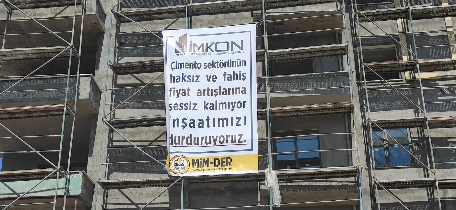 Çimento fiyatları arttı inşaatlar durdu