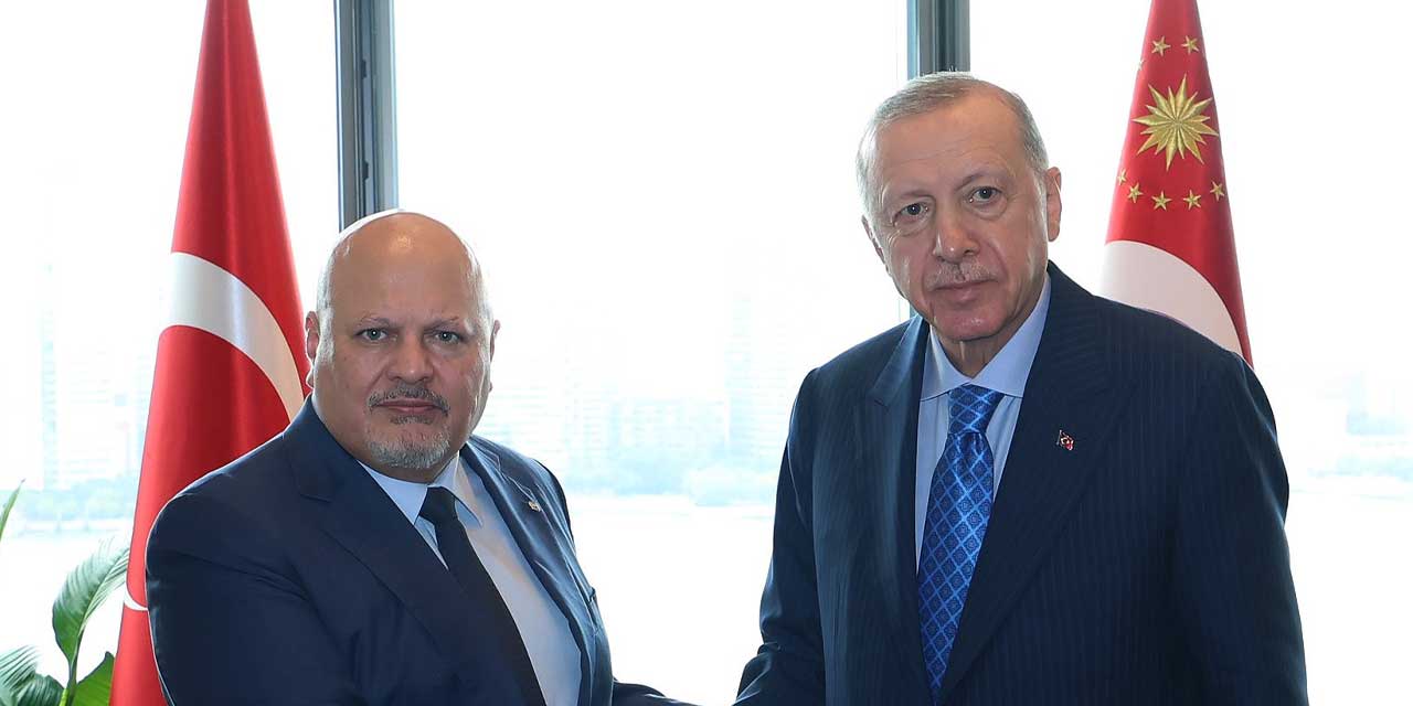 Cumhurbaşkanı Erdoğan, ABD'de Uluslararası Ceza Mahkemesi Başsavcısı Karim Khan'ı kabul etti
