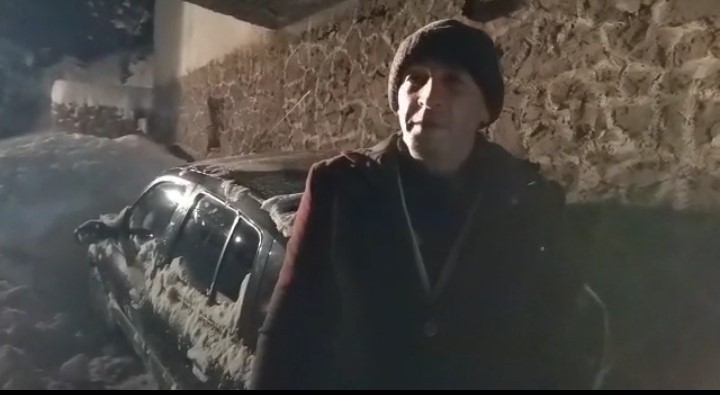 Dağ evinde 2 gün mahsur kaldı