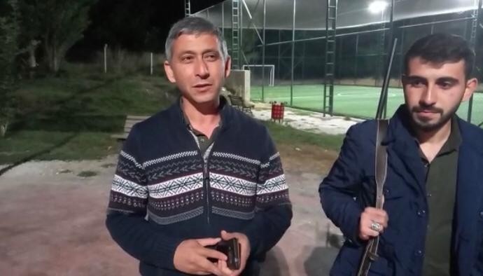 Domuzlar mahalleye indi, vatandaşlar panik yaşadı