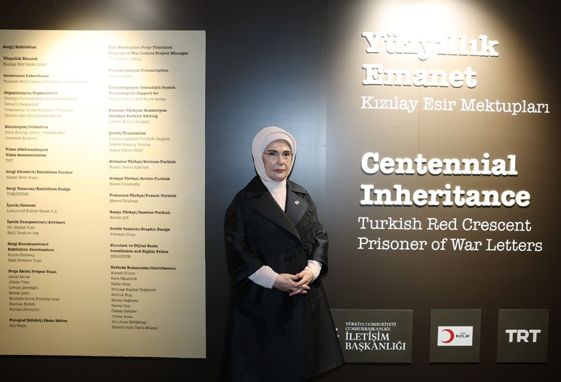 Emine Erdoğan Yüzyıllık Emanet Kızılay Esir Mektupları Sergi Açılışına Katıldı