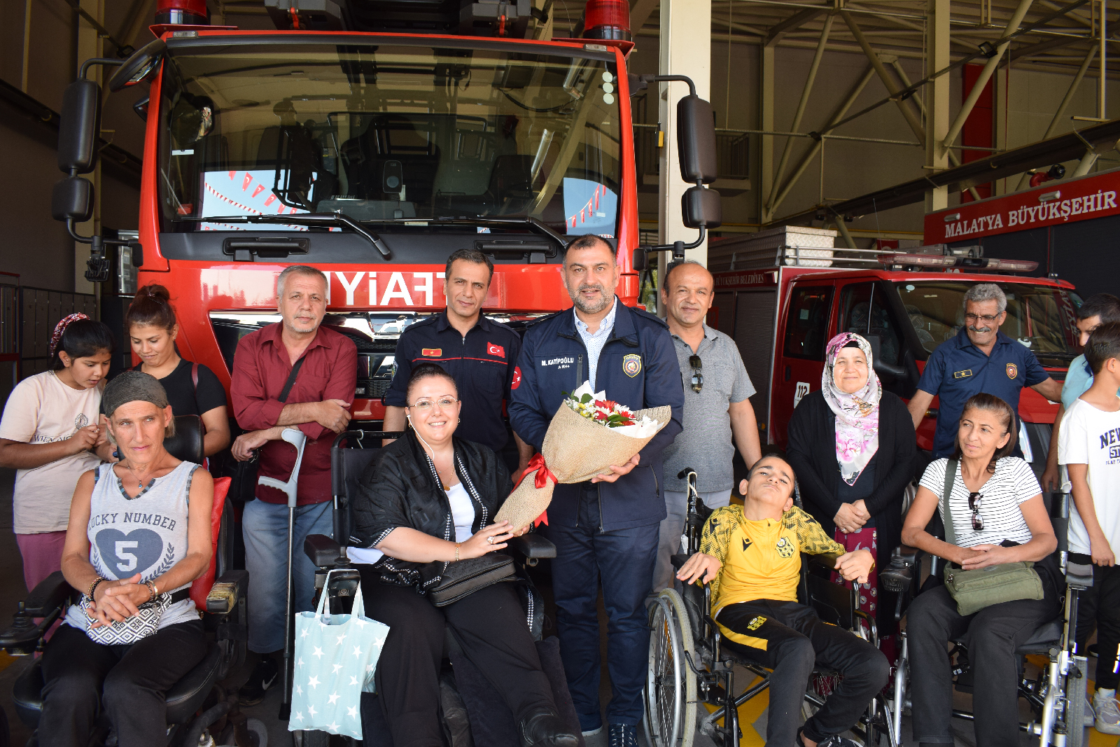 Engellilerden Malatya İtfaiyesine Ziyaret