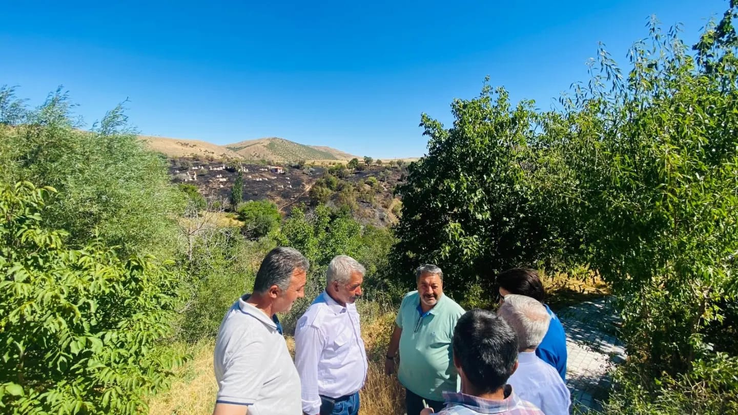 Fendoğlu'ndan Yangın Atlatan Ballıkaya'ya Ziyaret