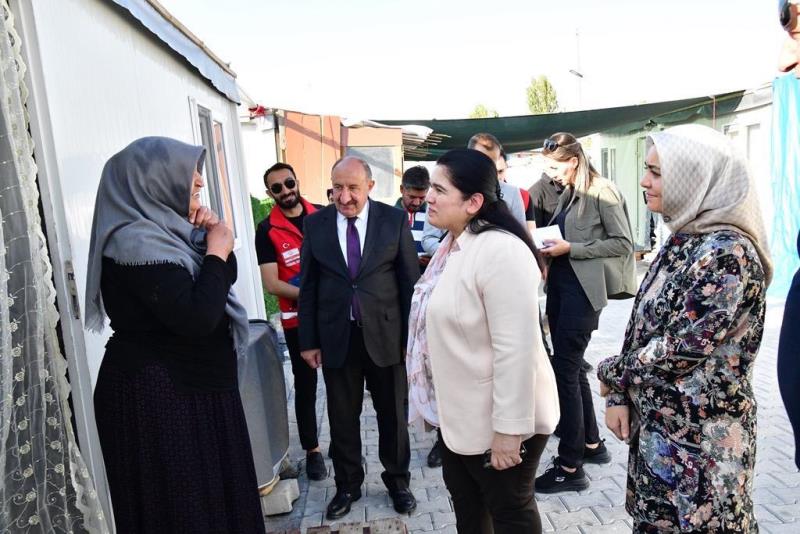 Hanımefendi Selda Yavuz ‘un Konteyner Kent Ziyaretleri Devam Ediyor.