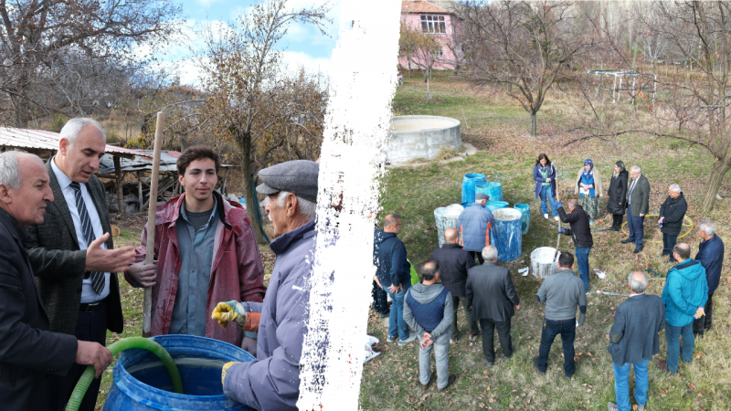 Hekimhanlı Çiftçilere Bordo Bulamacı Hazırlama Eğitimi Verildi