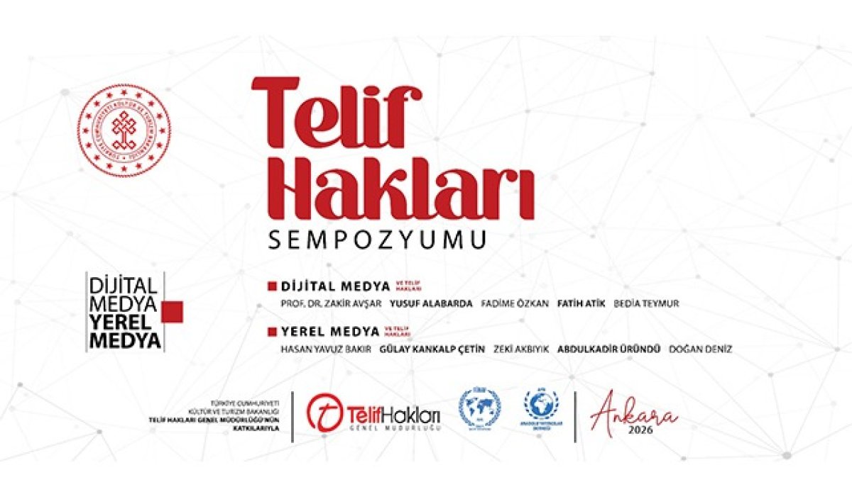Telif Hakları Sempozyumu Ankara’da yapılacak