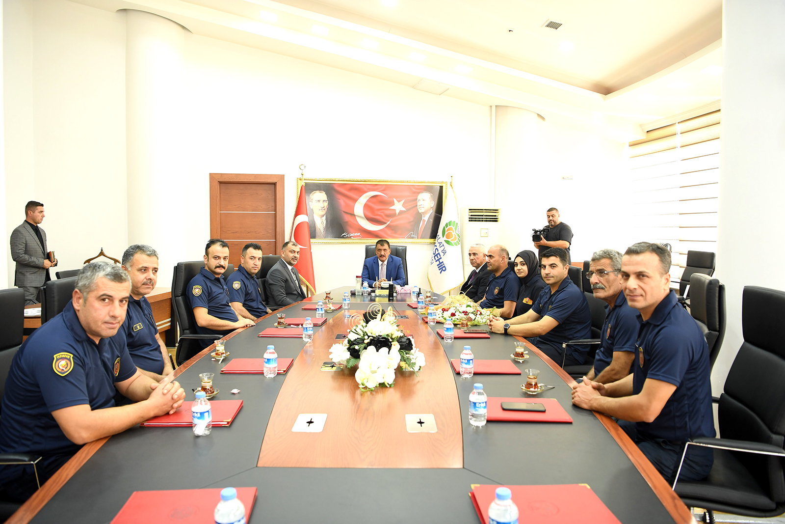 İtfaiye 'den Başkan Gürkan'a Ziyaret