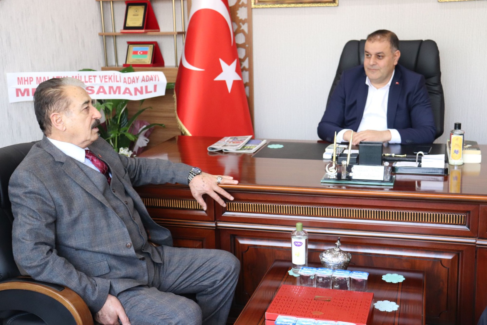 Keskin’den İl Başkanı Gök'e Hayırlı Olsun Ziyareti