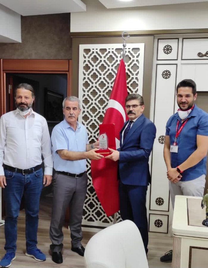 Kızılay'dan  Ercan Dağdeviren’e ziyaret