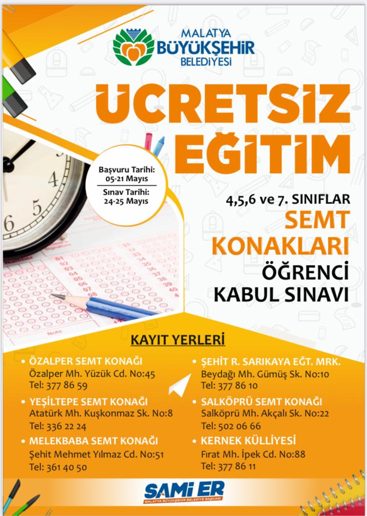 MALATYA BÜYÜKŞEHİR BELEDİYESİ'NİN EĞİTİME DESTEĞİ DEVAM EDİYOR