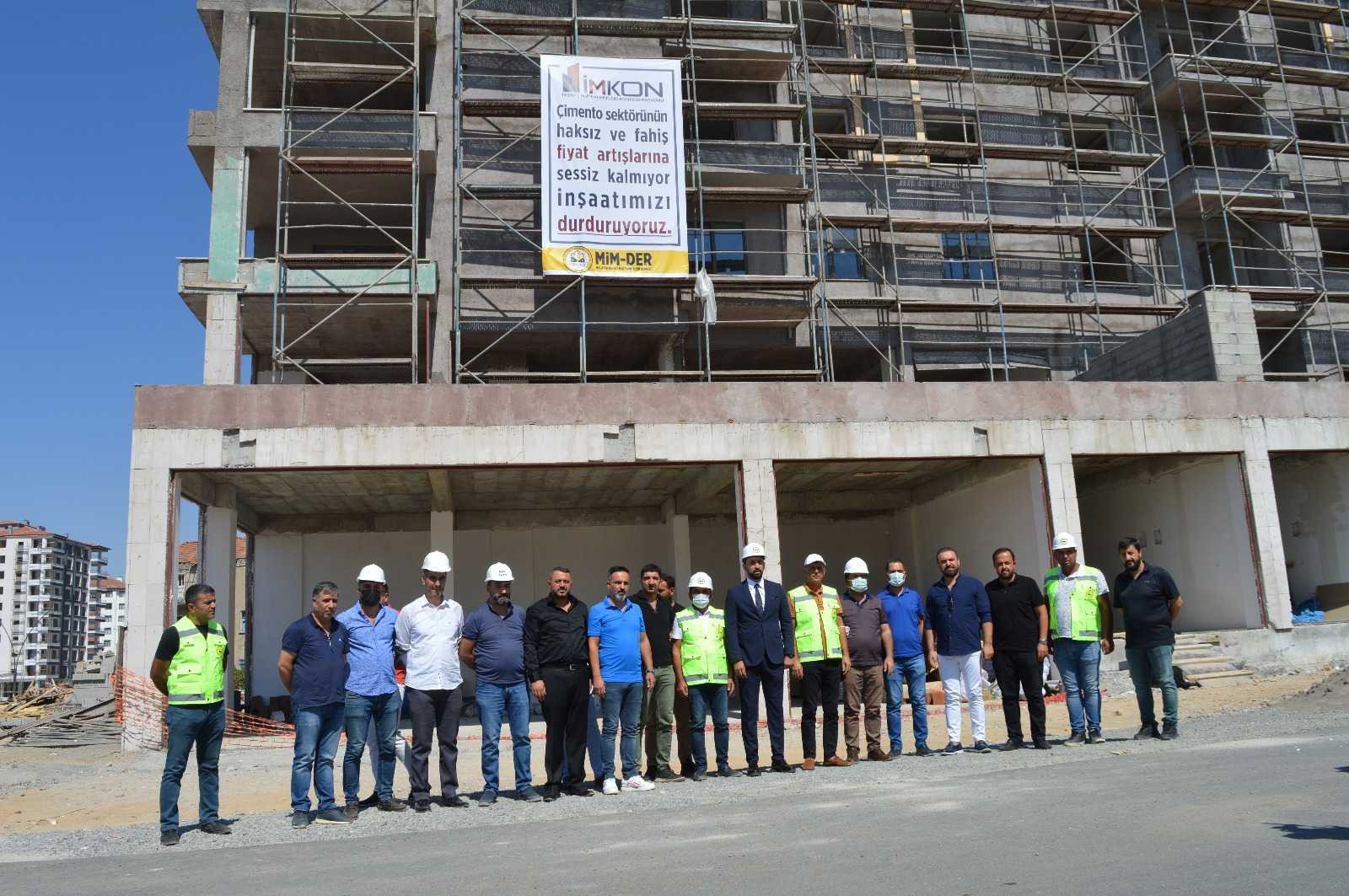 Malatya’da inşaat sektörü iş bırakma eylemi sona erdi