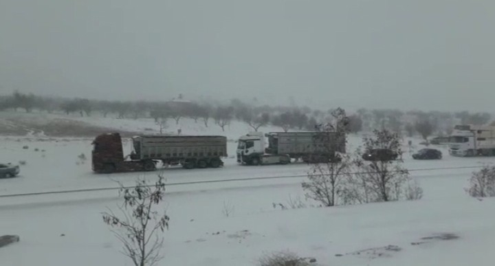 Malatya’da ulaşıma kar engeli