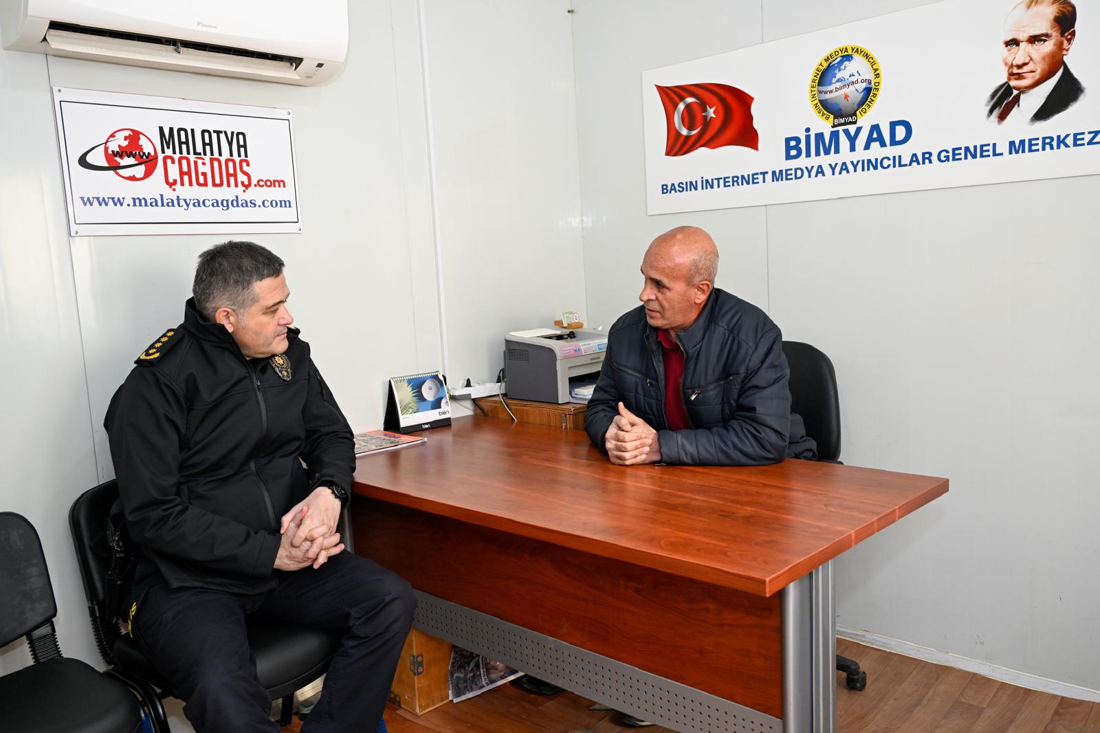 Malatya İl Emniyet Müdürü Kayhan Ay’dan BİMYAD Genel Merkezi’ne Ziyaret