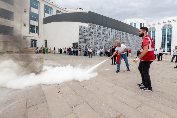 MASKİ’den Yangın Tatbikatı