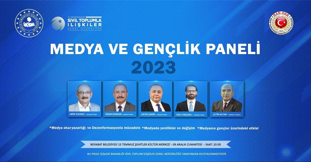 Medya ve Gençlik Paneli Bugün Sinop'ta Yapılacak