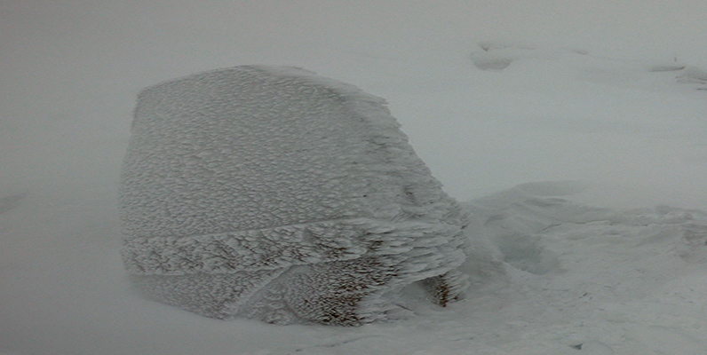 Nemrut Dağı buz tuttu