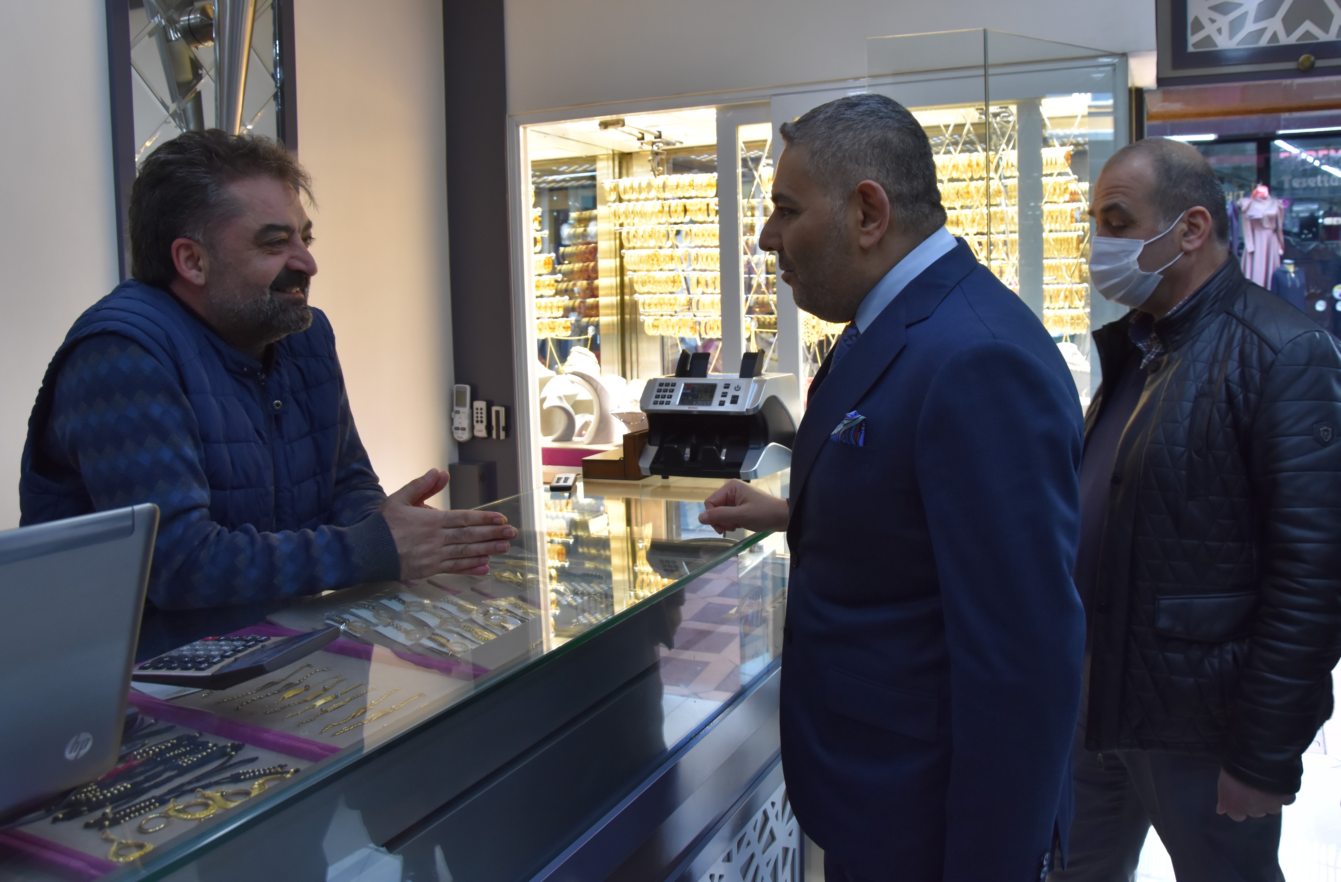 Sadıkoğlu'ndan Kuyumcular Çarşısına Ziyaret