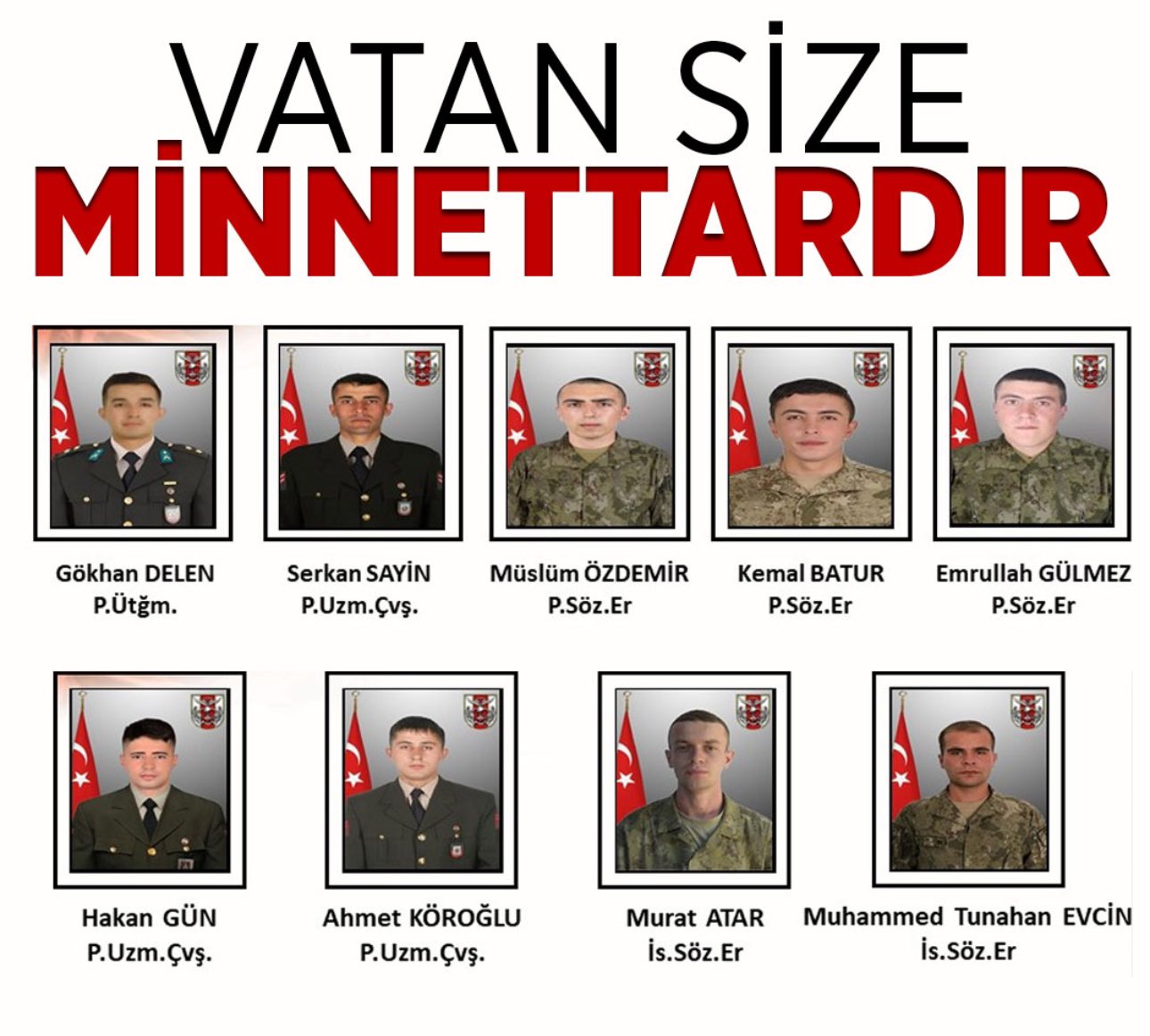 Şehit Sayısı 9'a Yükseldi