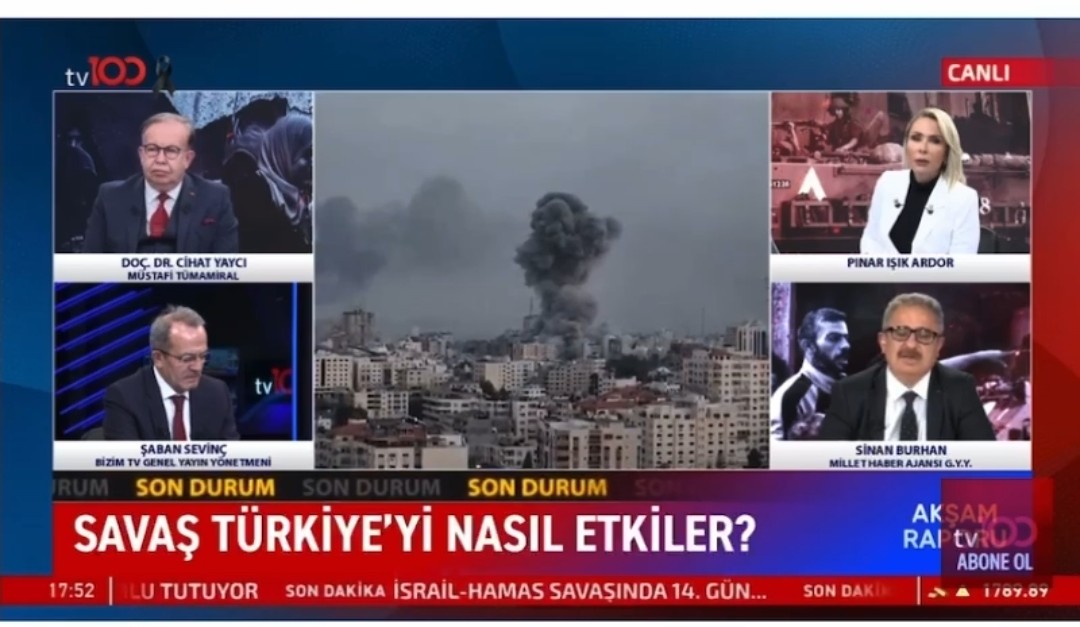 Sinan Burhan'dan Gazeteci Can Ataklı'ya İsrail Eleştirisi