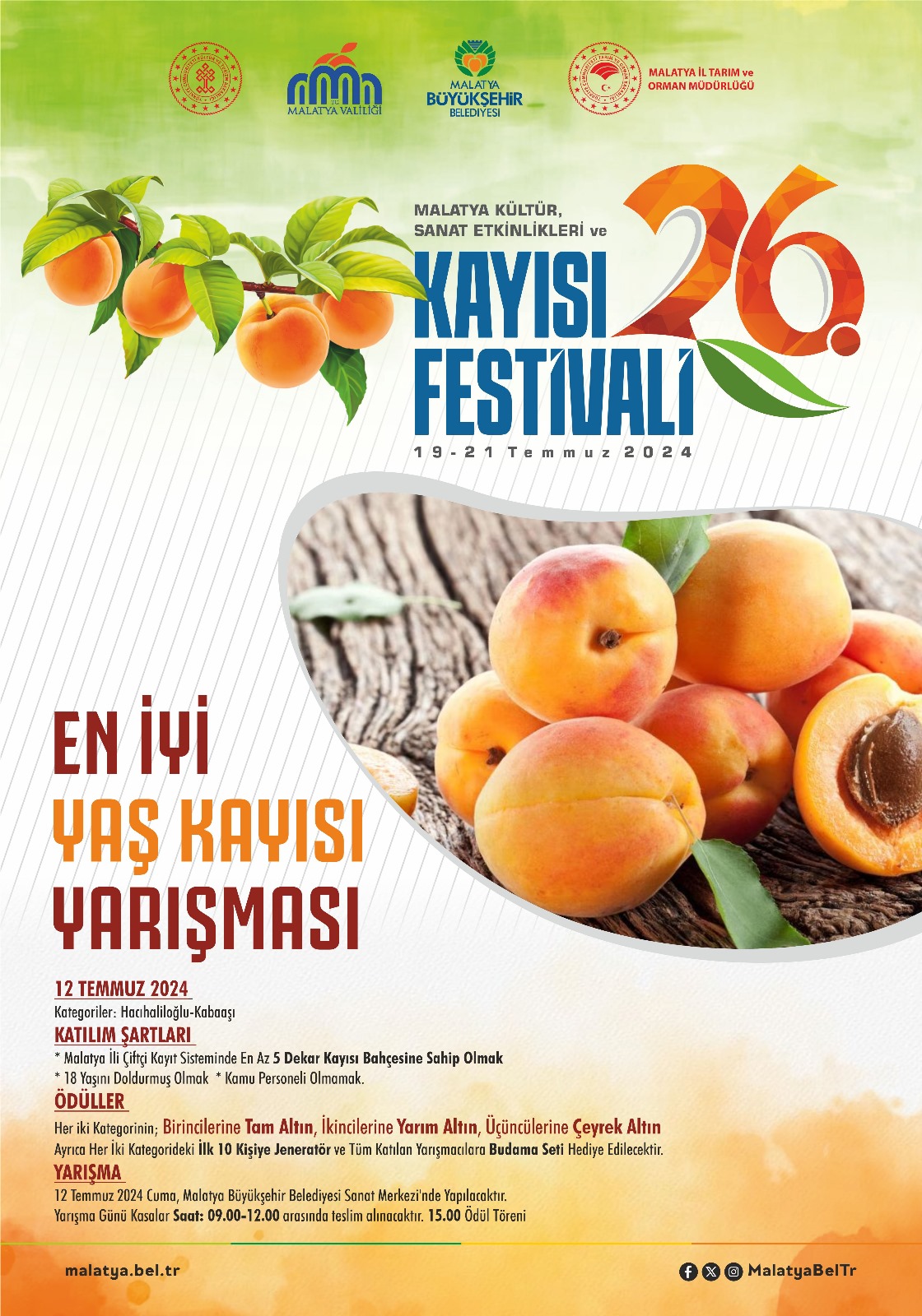 Üreticiler En İyi Kayısı İçin Yarışacak