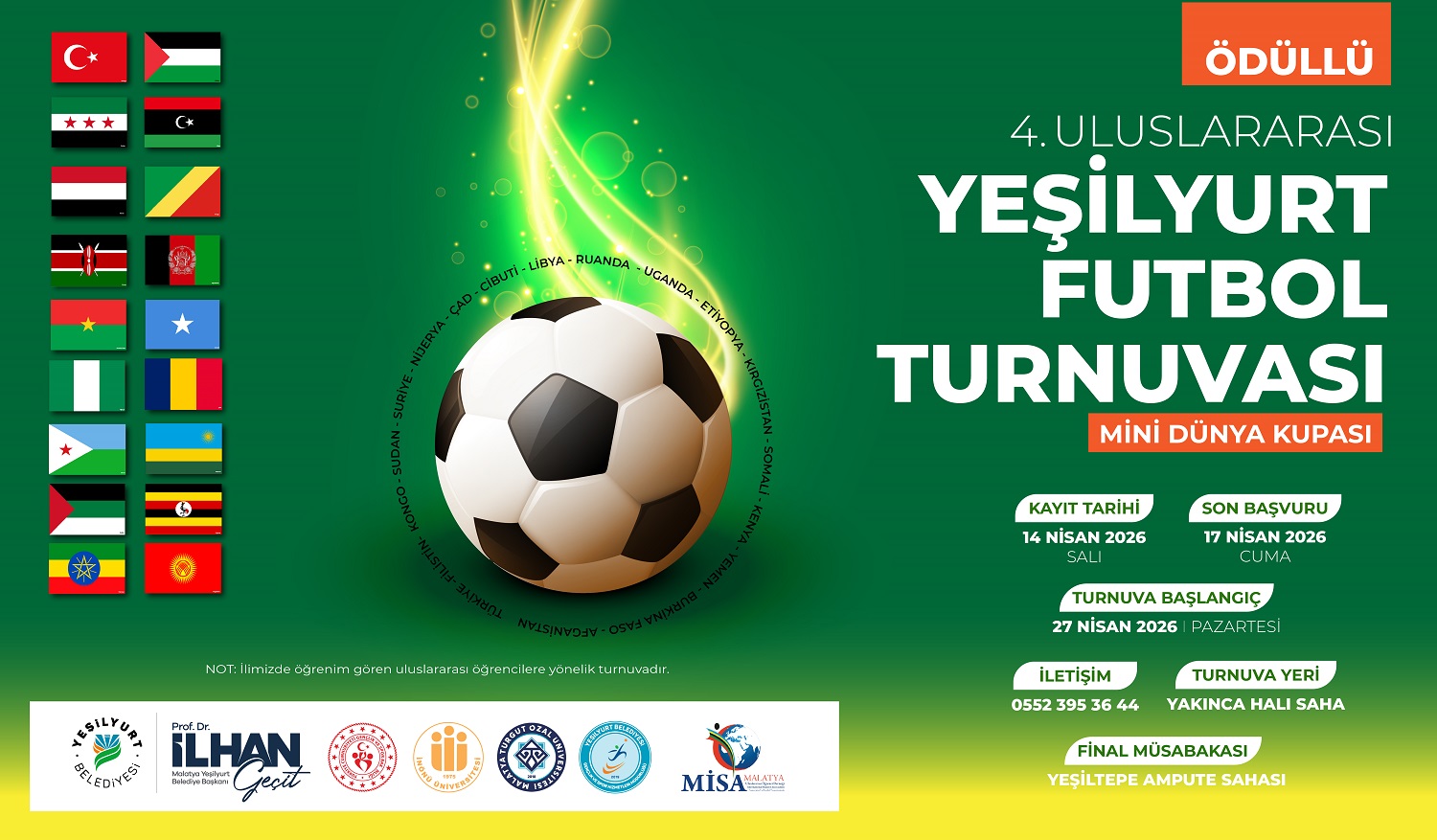 Yeşilyurt’ta Mini Dünya Kupası Başlıyor