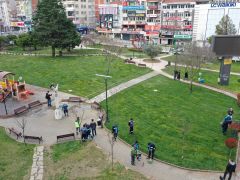 Kocaeli Tekel Duvarı alanı yeşillendi