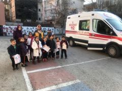 MİNİKLERE AMBULANS TANITILDI