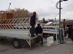 Malatya’da ağır hasarlı binaların tahliye işlemleri sürüyor