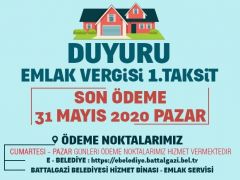 Battalgazi Belediyesi’nde vezneler hafta sonu açık olacak