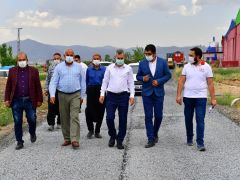 Başkan Çınar, yol çalışmalarını inceledi