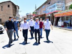 Başkan Çınar, sanayi yol çalışmasını inceledi