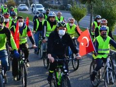 Yeşilyurt’ta 10 Kasım nedeniyle bisiklet turu düzenlendi