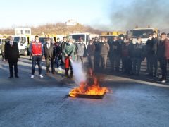 Battalgazi Belediyesi’nden personeline yangın tatbikatı