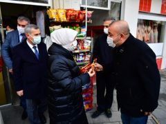 Çalık ve Çınar’dan esnaf ziyaretleri