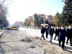 İstasyon Caddesinde yol genişletme çalışmaları