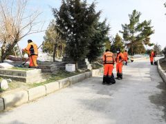 Battalgazi’deki mezarlıklar yoğun bakıma alındı