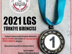 LGS’de Türkiye birincisi Malatya’dan