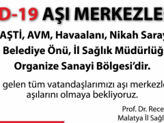 Malatya’da aşı merkez sayısı arttırıldı