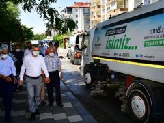 Başkan Çınar, temizlik çalışmalarını inceledi