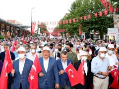 Kayısı festivalinde kortej yürüyüşüne yoğun ilgi