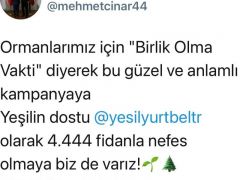 Yeşilyurt Belediyesi 4 bin 444 fidanla nefes olacak