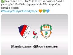 Yeşilyurt Belediyespor Düzce deplasmanına gidiyor