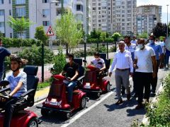 Yeşilyurt’ta trafik eğitim parkı, Kur’an kursu öğrencilerini ağırlıyor